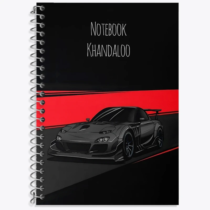 دفتر لغت 50 برگ خندالو طرح مزدا (Mazda RX 7) کد N7515