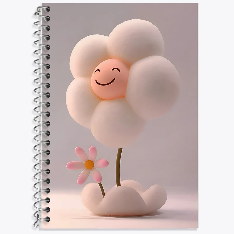 دفتر نت موسیقی 50 برگ خندالو طرح گل کد F9950