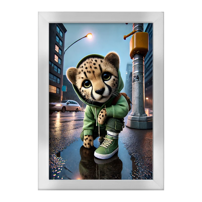 تابلو خندالو طرح یوزپلنگ بامزه کد F11885