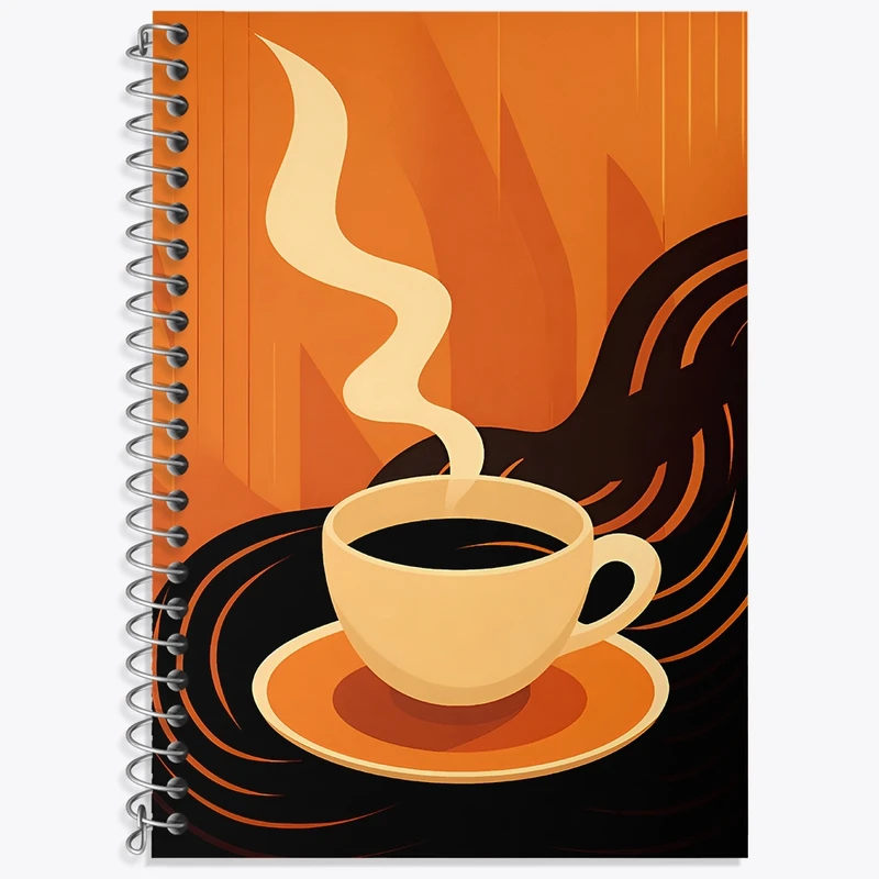 دفتر لغت 50 برگ خندالو طرح فنجان قهوه کد F4251