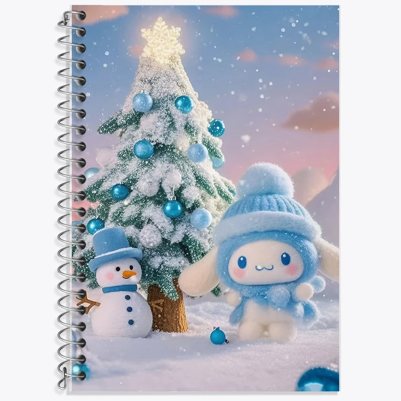 دفتر زبان 50 برگ خندالو مدل دو خط طرح کرومی (Kuromi) کد F10295