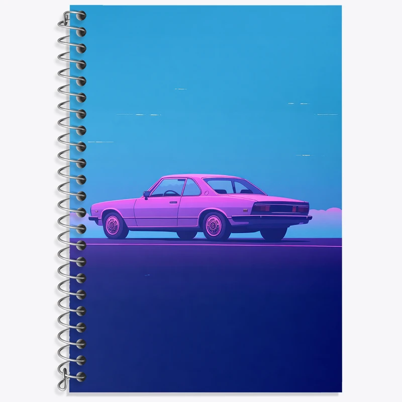 دفتر نت موسیقی 50 برگ خندالو طرح ماشین کلاسیک کد F3074