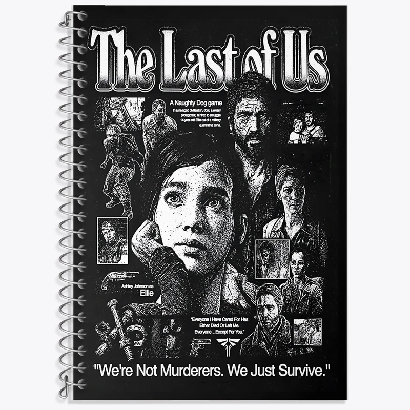 دفتر لغت 50 برگ خندالو طرح لست آف آس (The Last Of Us) کد F13502