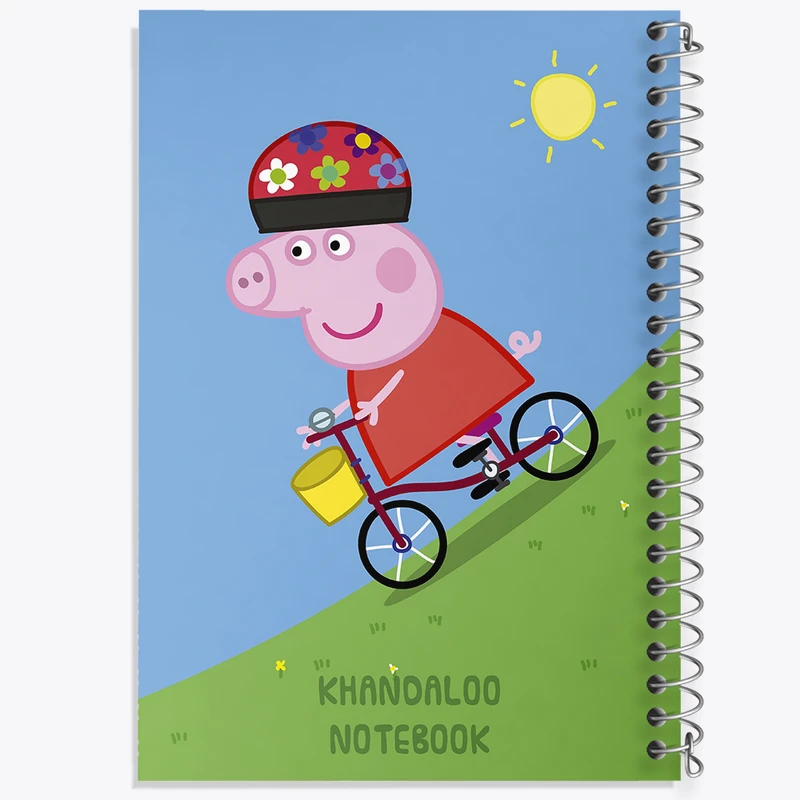 دفتر مشق 100 برگ خندالو طرح انیمیشن پپا پیگ (Peppa Pig) کد N9259