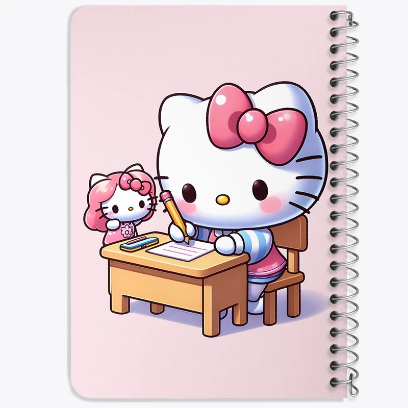 دفتر یادداشت 50 برگ خندالو طرح هلو کیتی (Hello Kitty) کد F7195