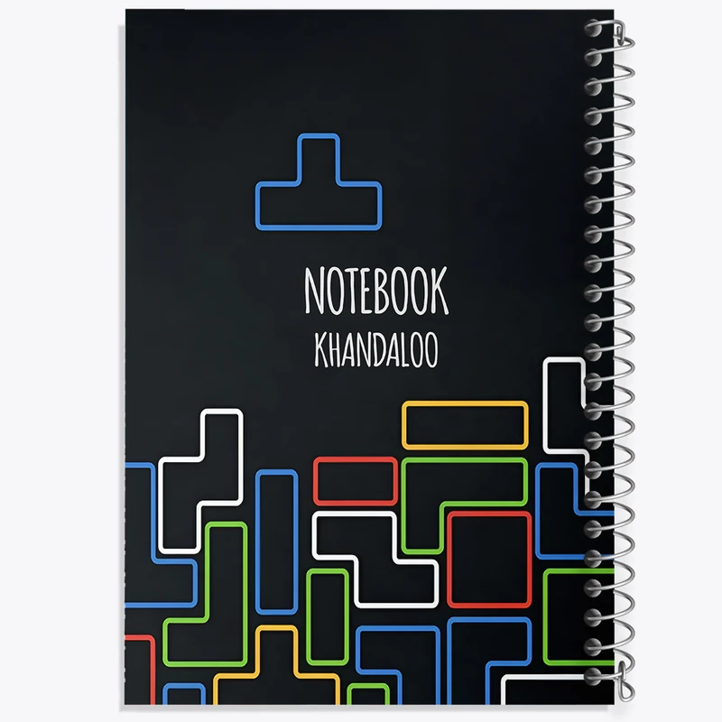 دفتر مشق 50 برگ خندالو طرح Tetris game  کد N7637