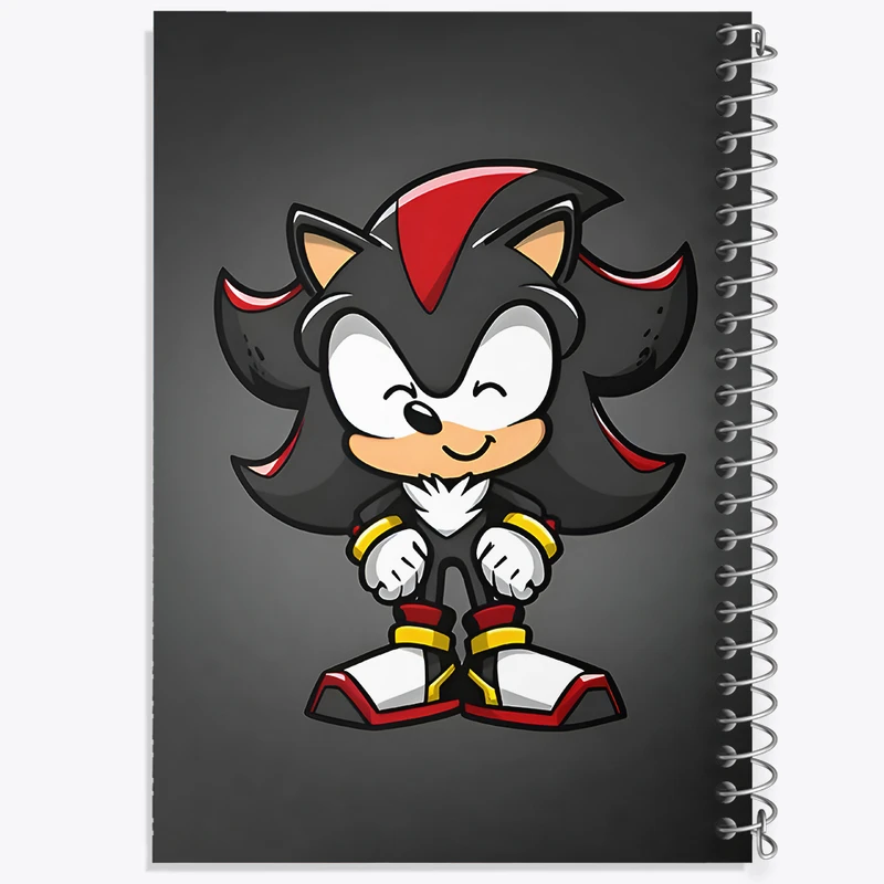 دفتر مشق 100 برگ خندالو طرح سایه جوجه تیغی سونیک کد F9422