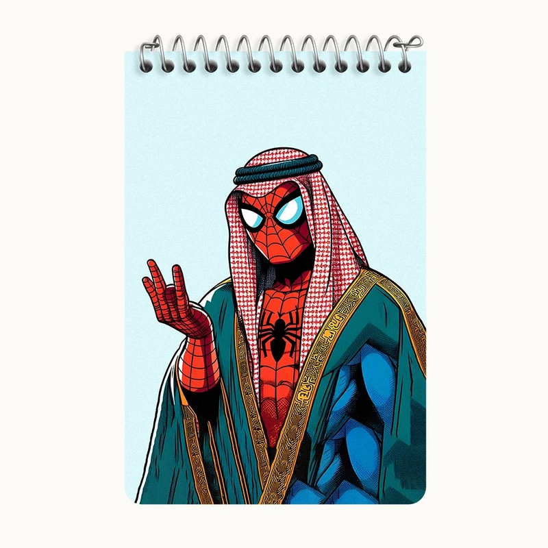 دفتر یادداشت 50 برگ خندالو طرح مرد عنکبوتی کد F10510