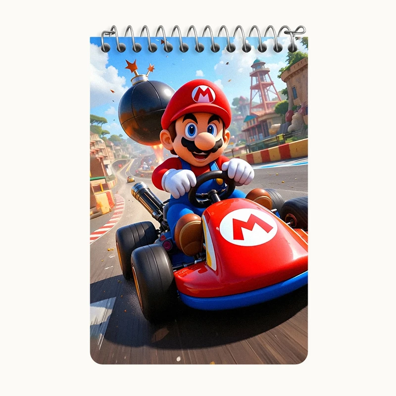 دفتر یادداشت 50 برگ خندالو طرح سوپر ماریو کد F12638