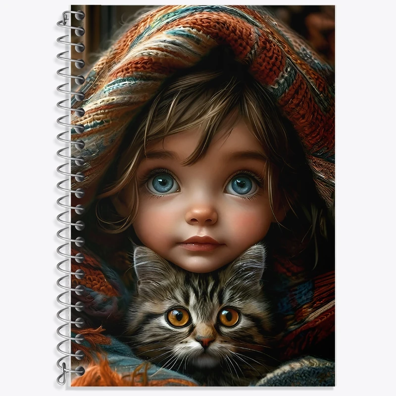 دفتر زبان 50 برگ خندالو مدل سه خط طرح دخترانه کد F9530