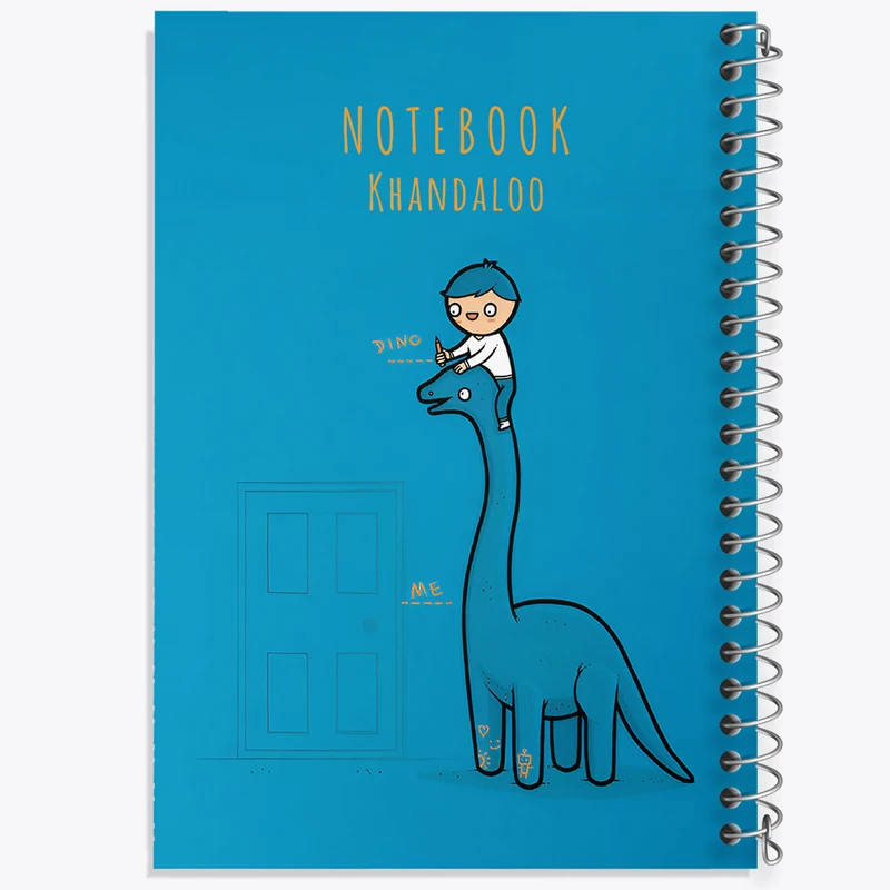 دفتر نقاشی 50 برگ خندالو طرح پسر و دایناسور کد N6638