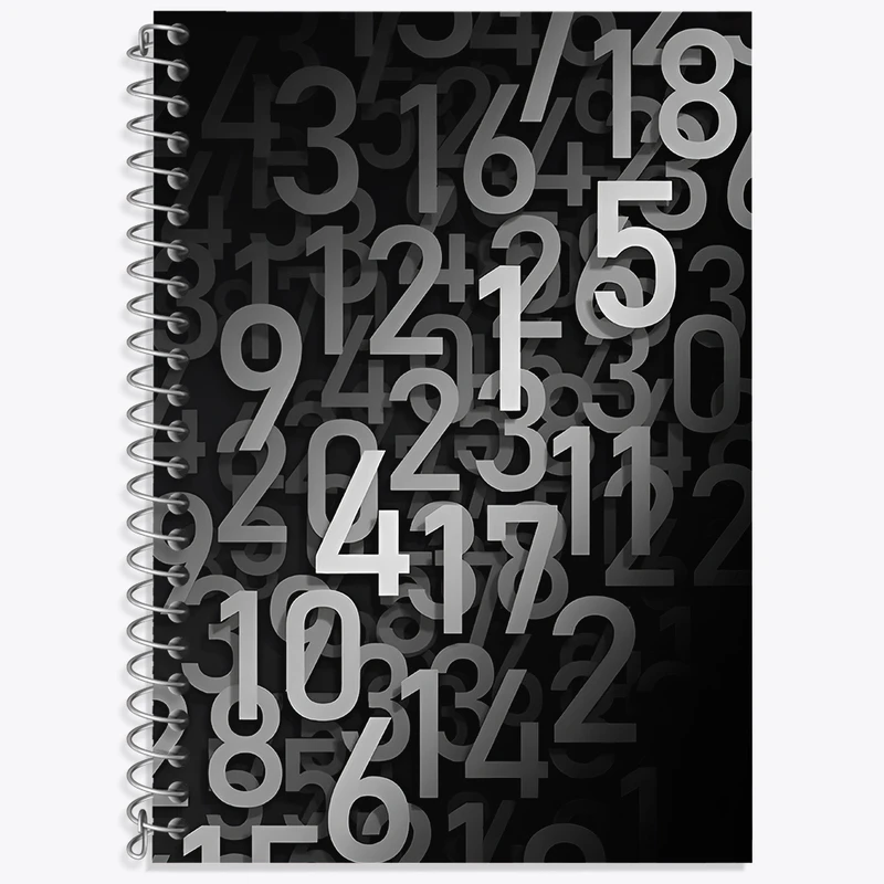 دفتر زبان 50 برگ خندالو مدل سه خط طرح اعداد و ریاضی کد N7094