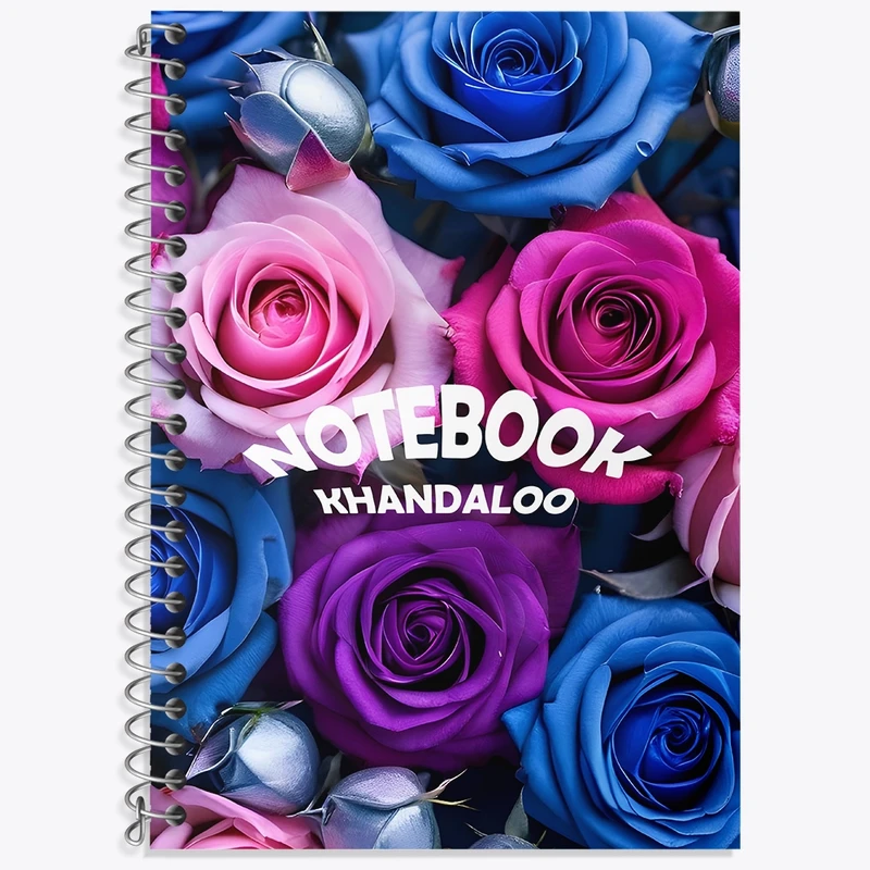 دفتر لغت 50 برگ خندالو طرح پترن گل رز کد N7646