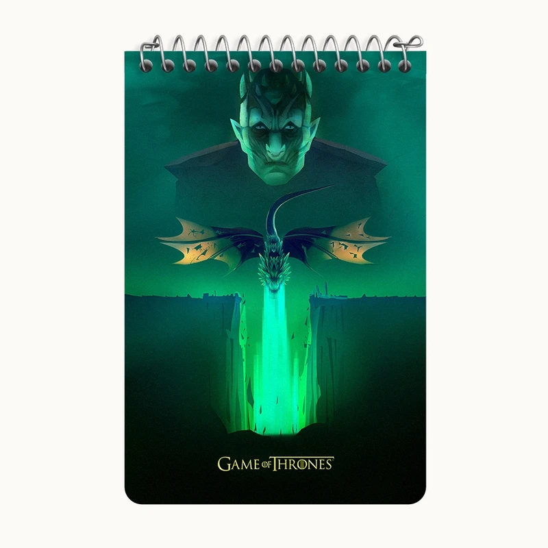 دفتر یادداشت 50 برگ خندالو طرح بازی تاج و تخت (Game Of Thrones) کد F10154