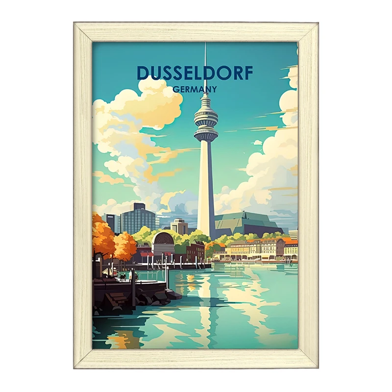 تابلو خندالو طرح دوسلدورف (Dusseldorf) کد F6320