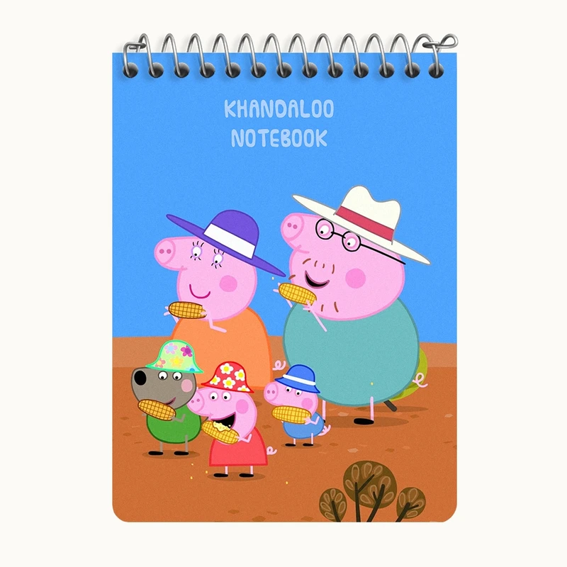 دفتر یادداشت 50 برگ خندالو طرح انیمیشن پپا پیگ (Peppa Pig) کد N9284