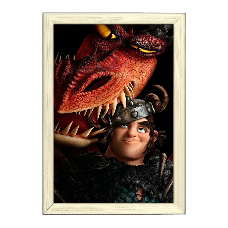 تابلو خندالو طرح اژدها سواران کد F8306