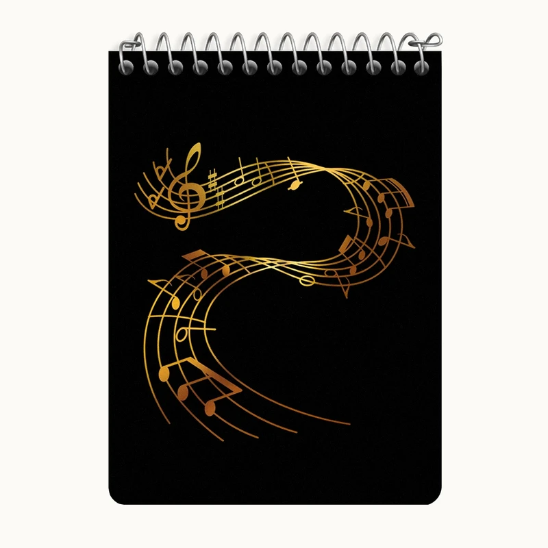دفتر یادداشت 50 برگ خندالو طرح نت موسیقی کد N8077