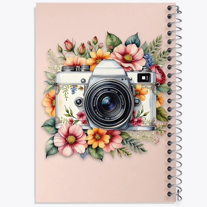 دفتر طراحی 50 برگ خندالو طرح دوربین عکاسی کد F2918