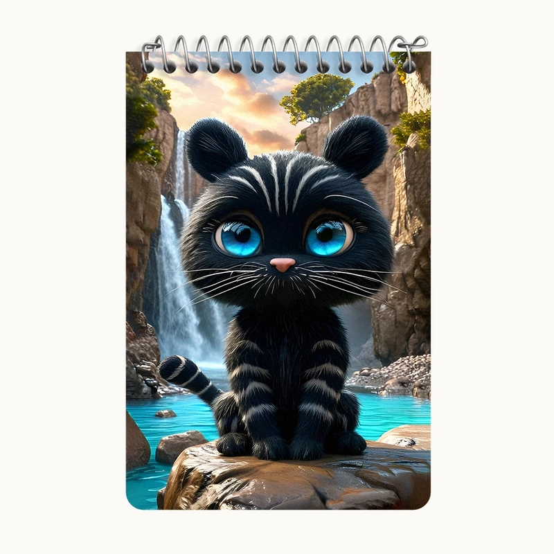 دفتر یادداشت 50 برگ خندالو طرح ببر کد F12793