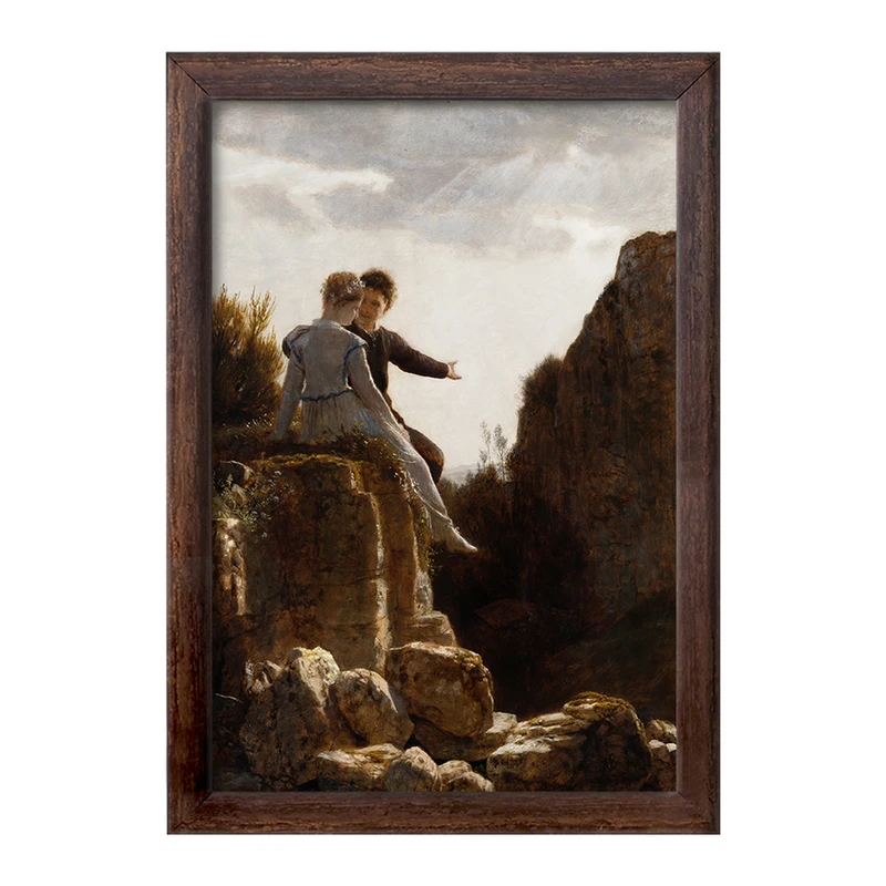 تابلو خندالو طرح نقاشی ماه عسل اثر آرنولد بوکلین کد F12384