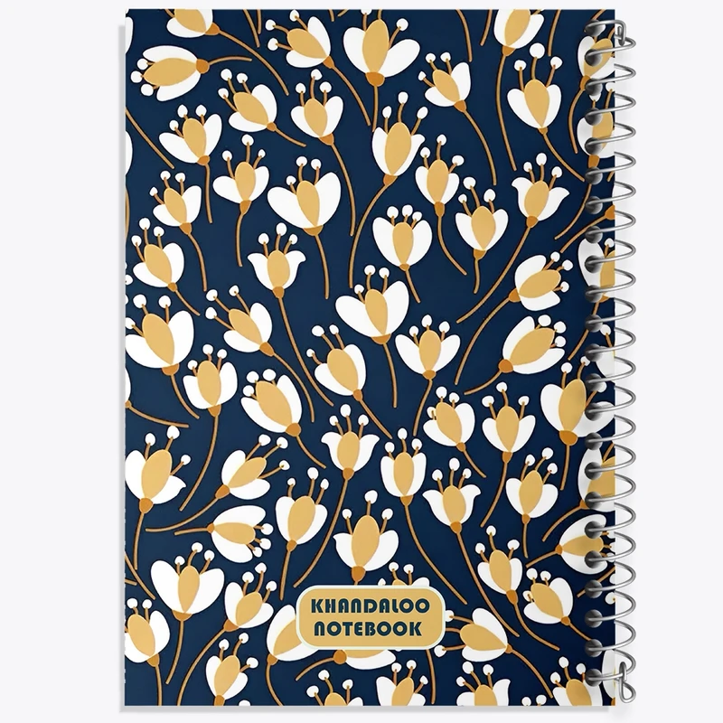 دفتر لیست خرید 50 برگ خندالو طرح پترن گل گلی کد N6083