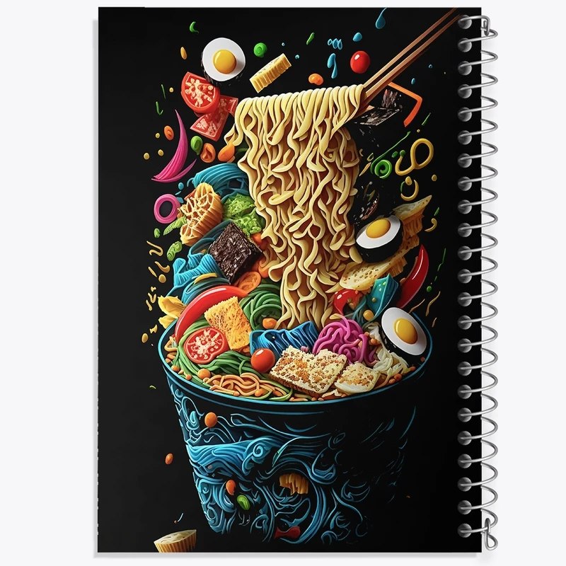 دفتر شطرنجی 50 برگ خندالو طرح نودل کد F10845