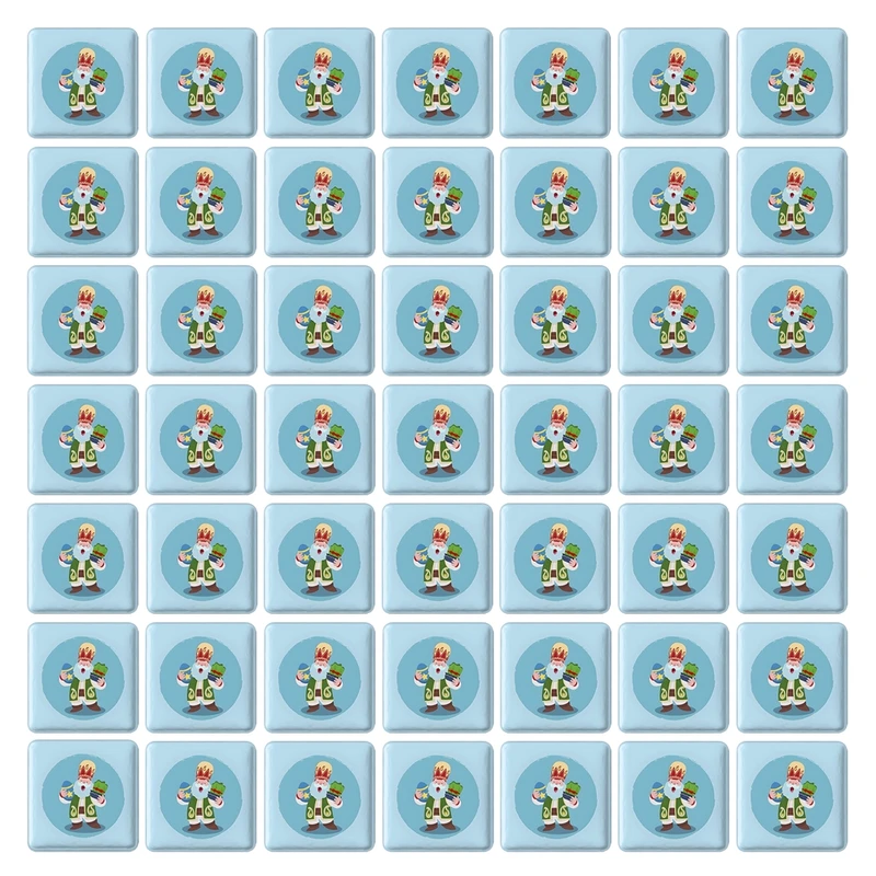 مگنت خندالو طرح عید نوروز و سال نو کد 38271 مدل مربعی مجموعه 49 عددی