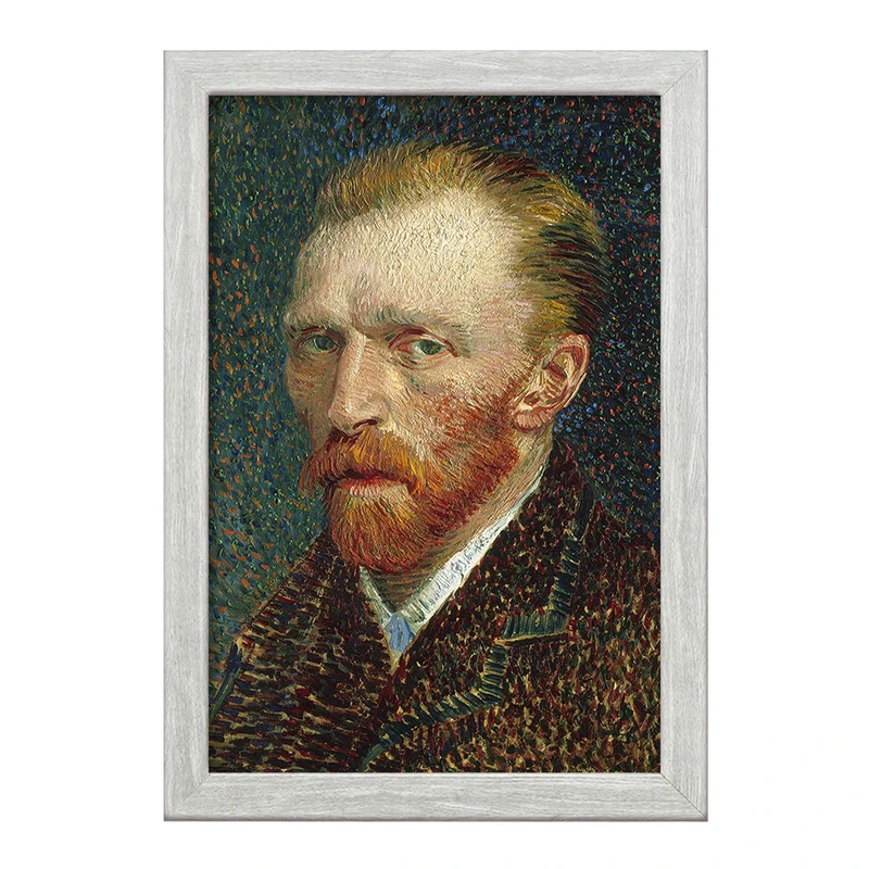 تابلو خندالو طرح سلف پرتره ونگوگ  کد 3728