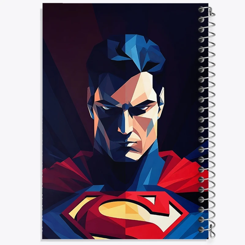 دفتر طراحی 50 برگ خندالو طرح سوپرمن (Superman) کد F4628