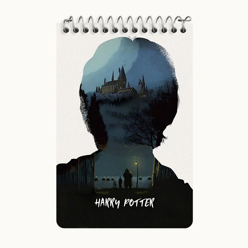 دفتر یادداشت 50 برگ خندالو طرح هری پاتر (Harry Potter) کد F13729