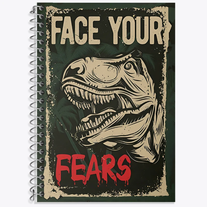 دفتر نت موسیقی 50 برگ خندالو طرح دایناسور (Dino) کد F13792