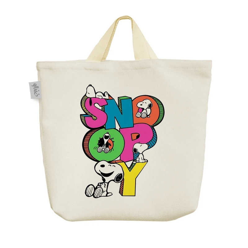 ساک خرید خندالو مدل اسنوپی (Snoopy) کد H2253