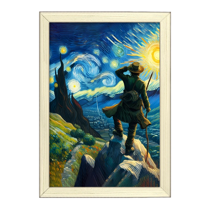 تابلو خندالو طرح ونسان ونگوگ کد F5100