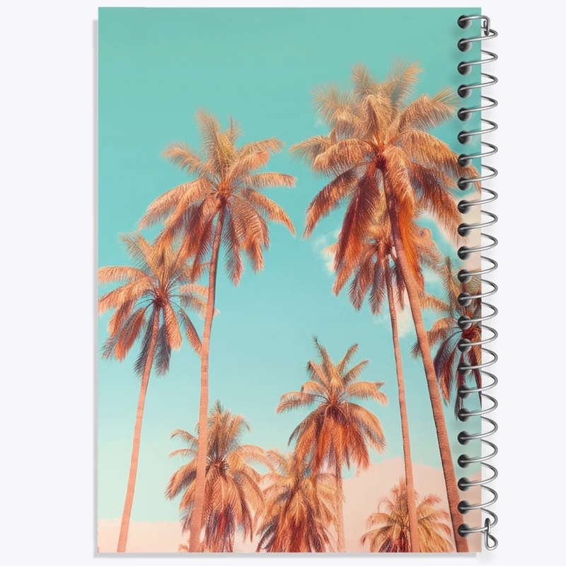 دفتر طراحی 50 برگ خندالو طرح درختان نخل کد F3560