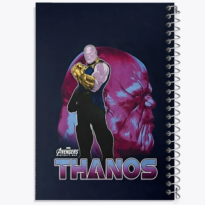 دفتر طراحی 50 برگ خندالو طرح ثانوس مارول (Marvel) کد N5712