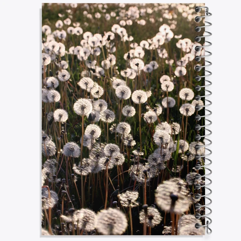 دفتر ژورنال نویسی 50 برگ خندالو مدل نقطه ای طرح پترن قاصدک کد N7648