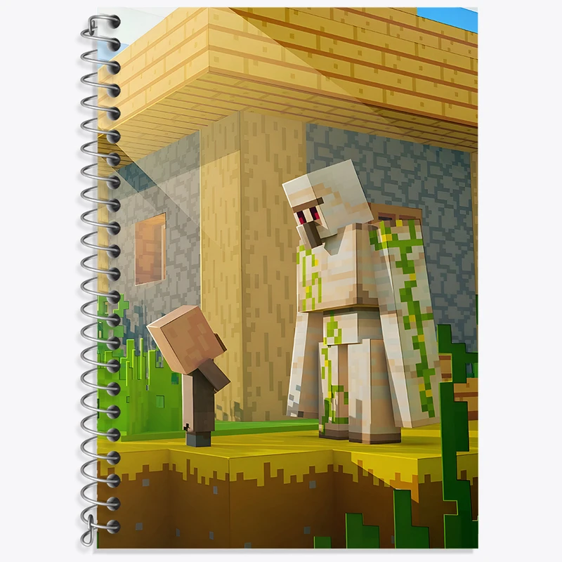 دفتر نت موسیقی 50 برگ خندالو طرح ماینکرافت (Minecraft) کد F3510