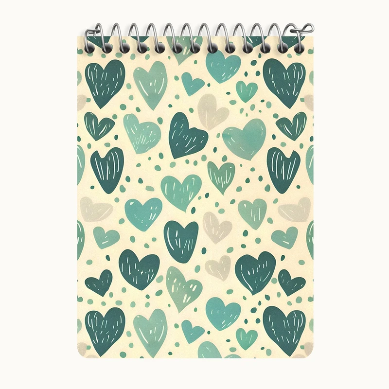 دفتر یادداشت 50 برگ خندالو طرح قلب قلبی کد N6669