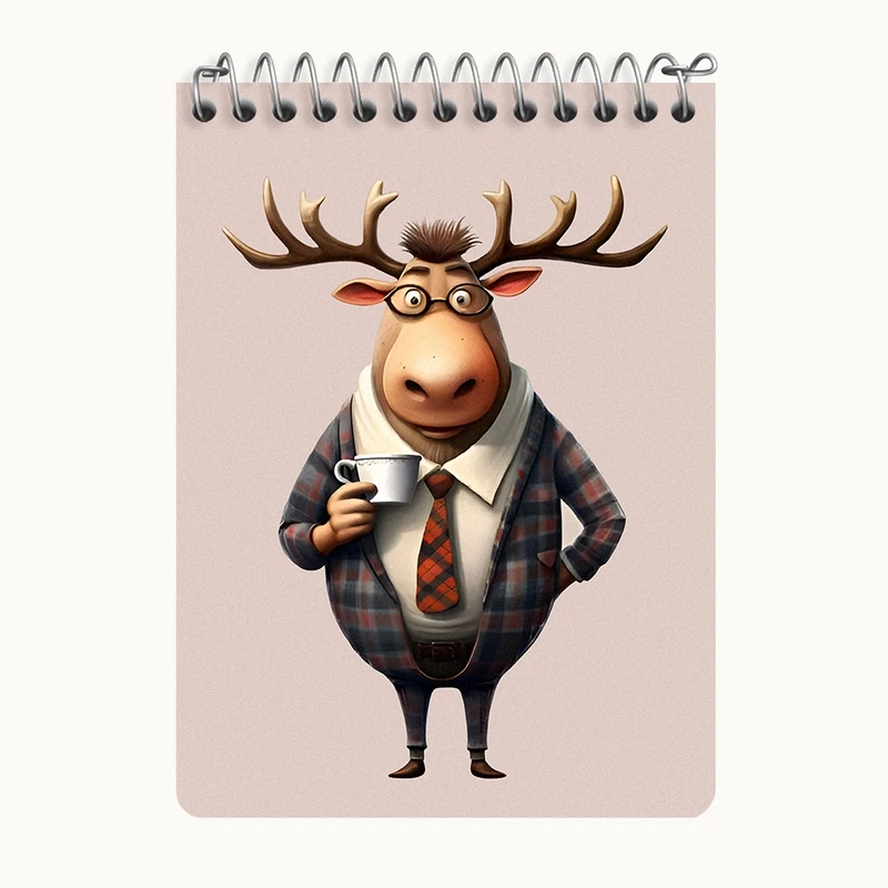 دفتر یادداشت 50 برگ خندالو طرح گوزن کارمند کد N5947