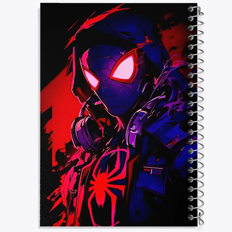 دفتر طراحی 50 برگ خندالو طرح مرد عنکبوتی کد F8993