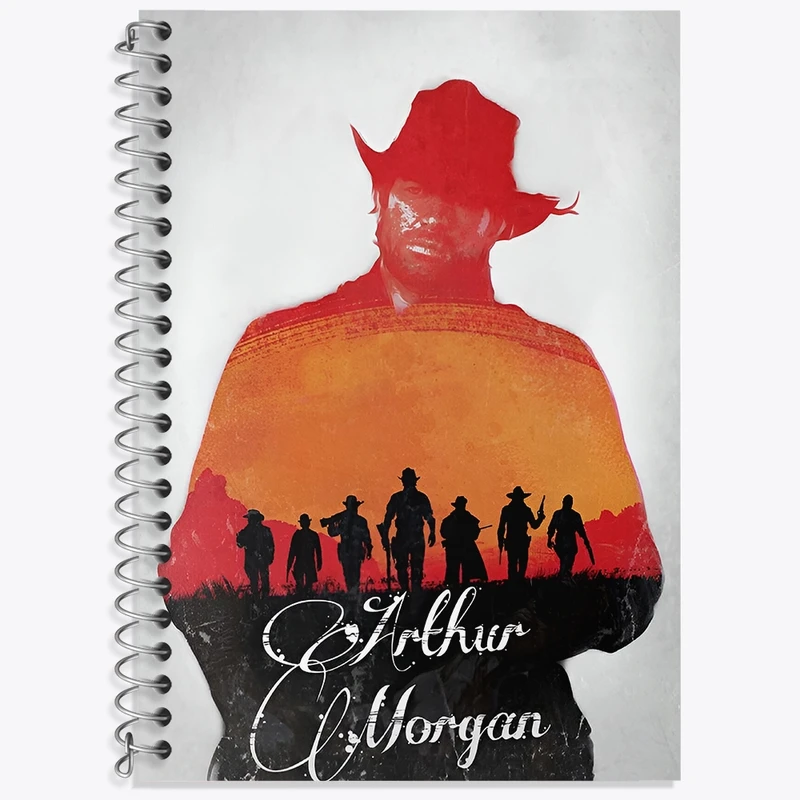 دفتر لغت 50 برگ خندالو طرح رد دد (Red Dead) کد N9347