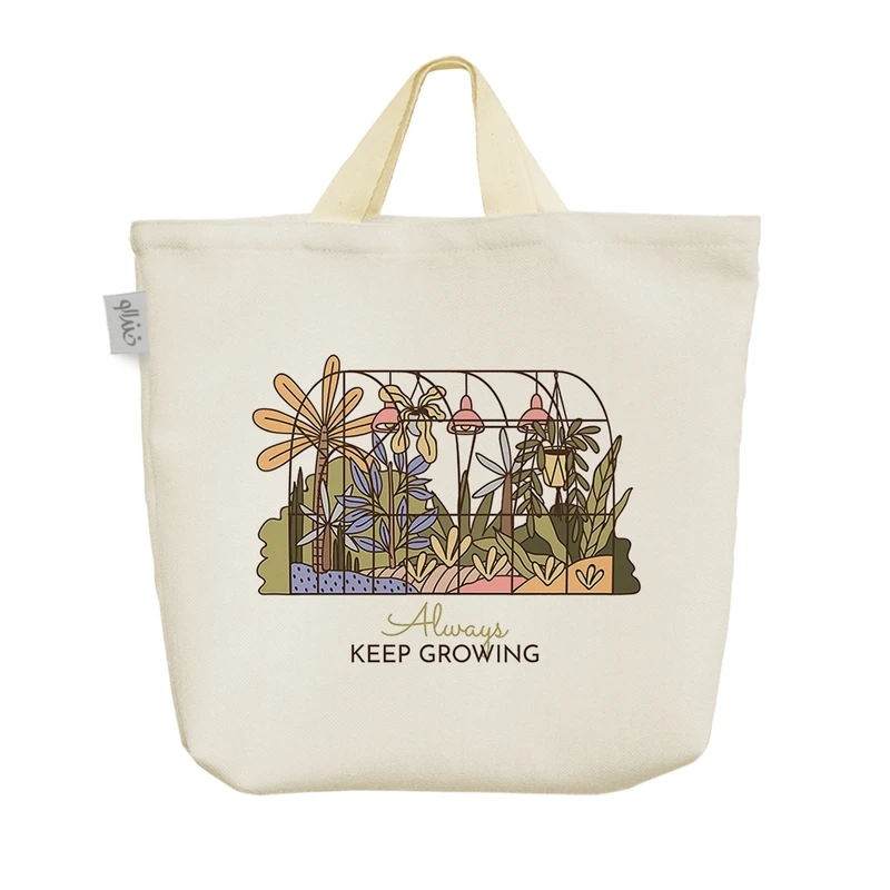 ساک خرید خندالو مدل گلخانه کد H2571