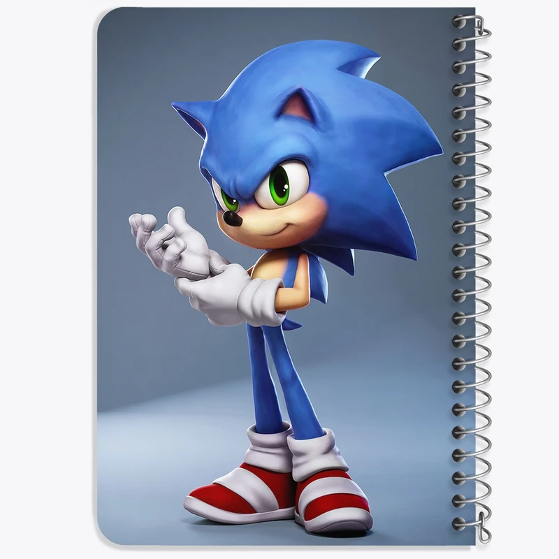 دفتر یادداشت 50 برگ خندالو طرح سونیک (Sonic) کد F383