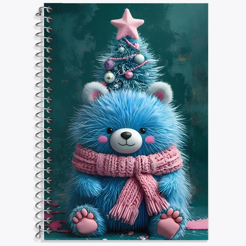 دفتر زبان 50 برگ خندالو مدل سه خط طرح خرس بامزه کد F9443