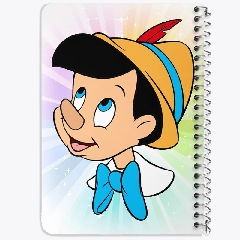 دفتر یادداشت 50 برگ خندالو طرح پینوکیو Pinocchio  کد 4575