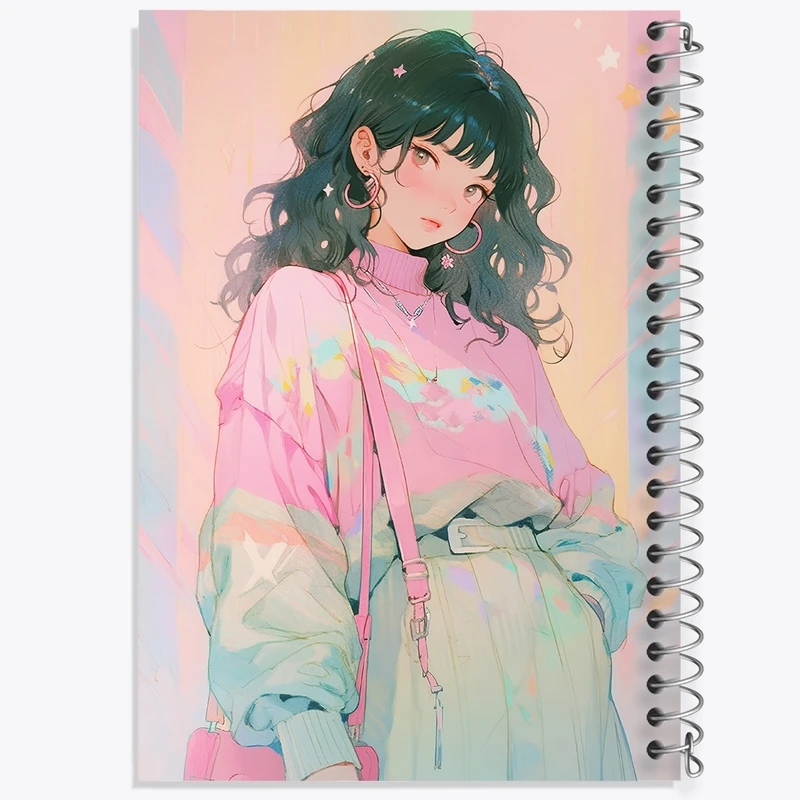 دفتر طراحی 50 برگ خندالو طرح دخترانه کد F601