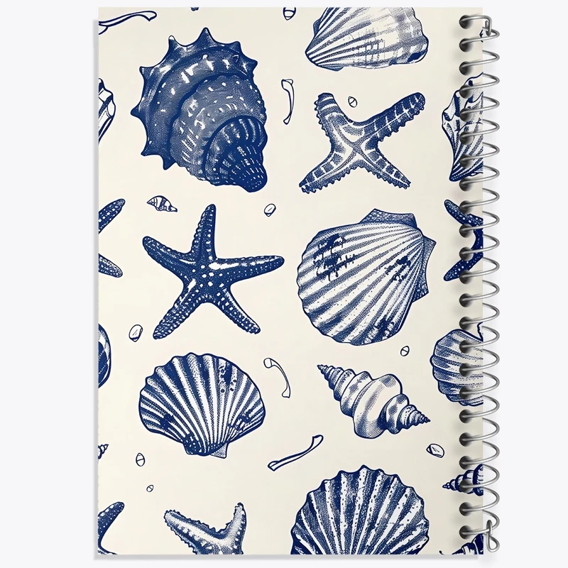 دفتر طراحی 50 برگ خندالو طرح پترن دریایی کد N5318