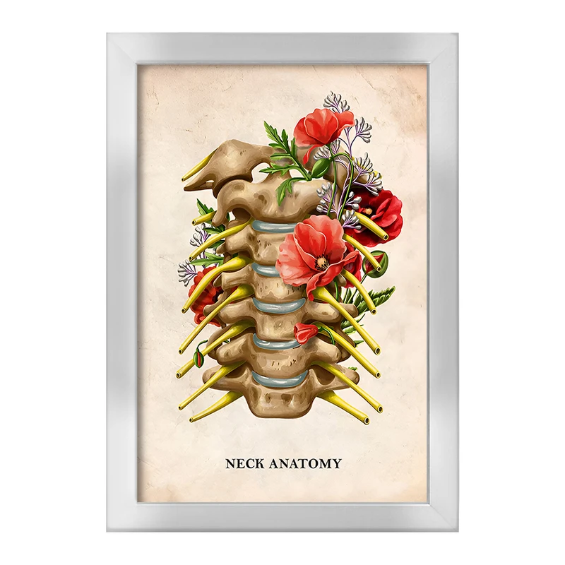 تابلو خندالو طرح آناتومی گردن (Neck Anaotomy) کد F13989