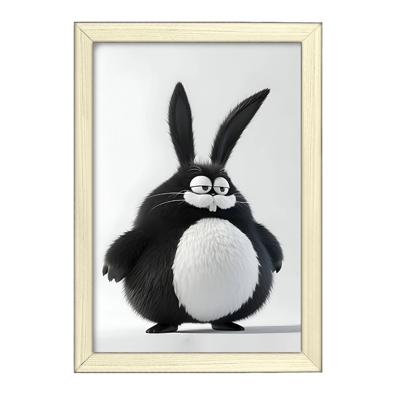 تابلو خندالو طرح خرگوش بامزه کد F6298